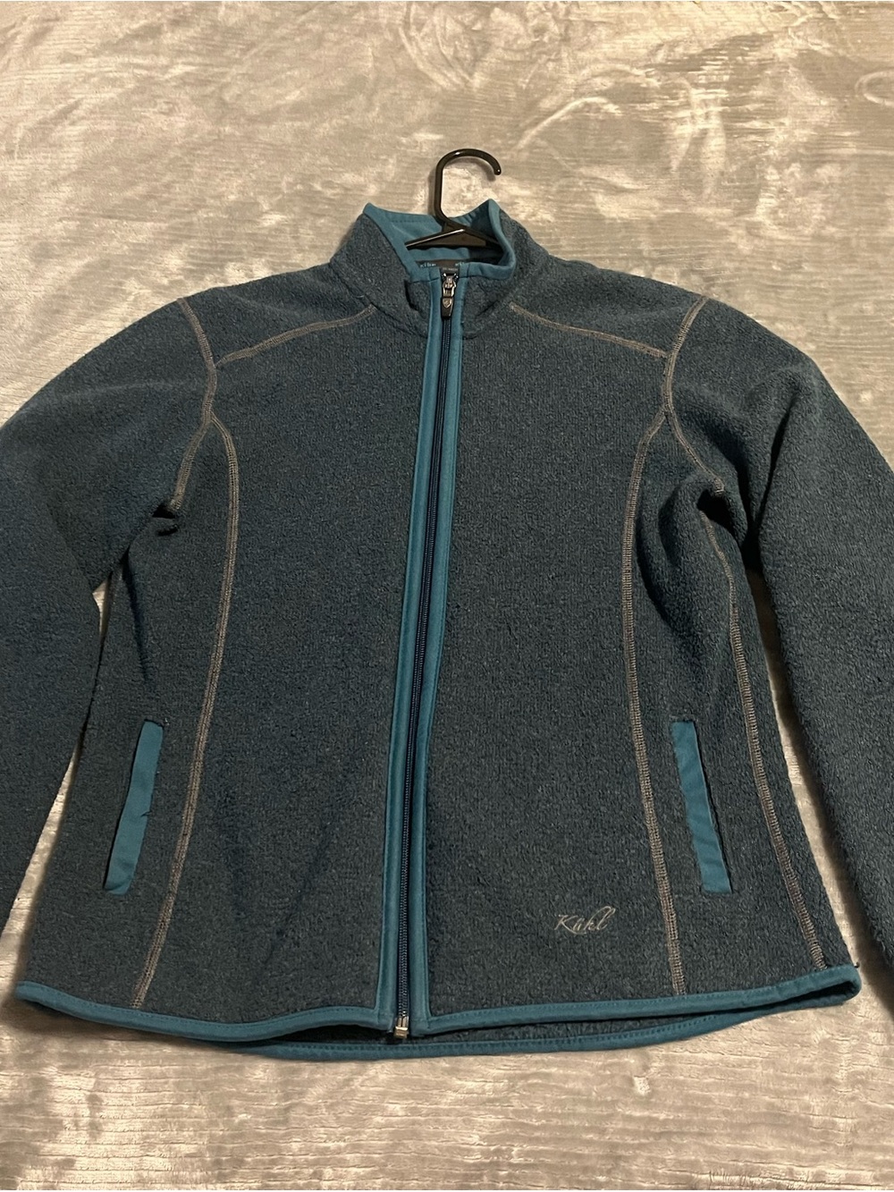 Kuhl Women's Teal Full-Zip Teddy Fleece Jacket